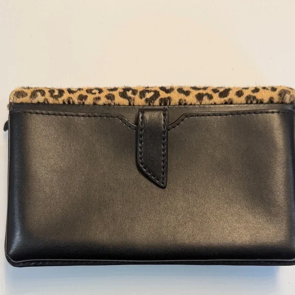Michael Kors Animal Print and Black Clutch - Picture 7 of 16